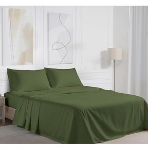 RUVANTI 100% Cotton Sheets – California King Percale Bedding, Cooling Breathable